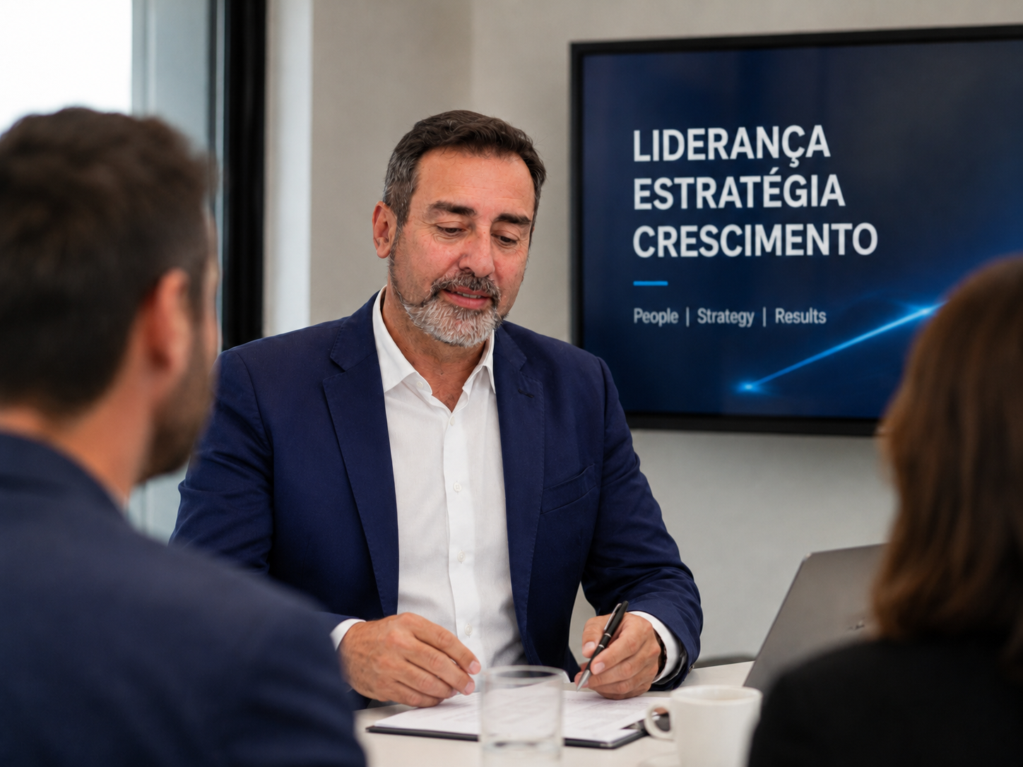Reunião de negociação imobiliária